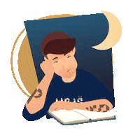 Sleepy Sticker by Univerzita Pavla Jozefa Šafárika v Košiciach