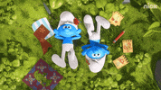 Scared Papa Smurf GIF by Nickelodeon