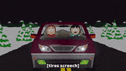 crash driving GIF by South Park 