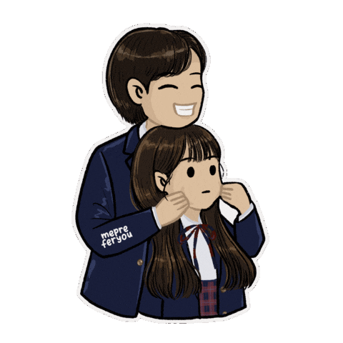 Korean Drama Couple Sticker