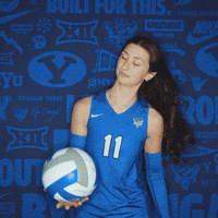 Ncaa Volleyball Go Cougs GIF by BYU Cougars