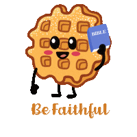 Belgian Waffle Love Sticker by MrsNicolai