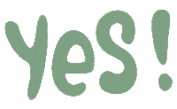 Yes Sticker by Aurora Boutique