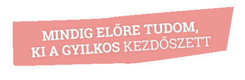 I Always Know In Advance Who The Killer Is Sticker by Antikvarium.Hu