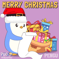 Merry Christmas GIF by Pudgy Penguins