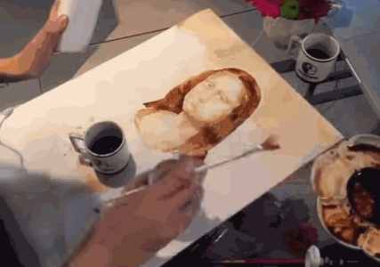 coffee painting GIF