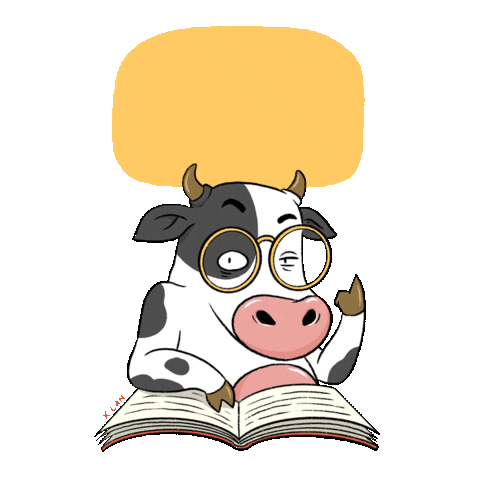 SongThuanChay giphyupload vegan smart as a cow Sticker