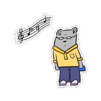 Mrbear Musicismylife Sticker by Soysauceeggrice Studio