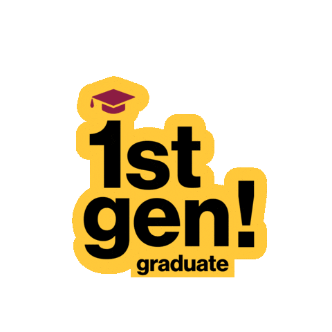 First Generation Graduation Sticker by Arizona State University