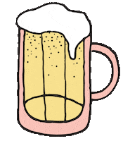 drunk beer Sticker by Unblushing