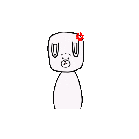 Daifukugosousya giphyupload angry rabbit うさぎ Sticker