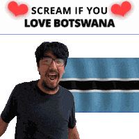Botswana Flag Sticker