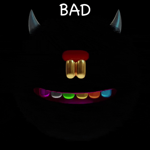 BoldArtDegens rainbow laugh head bad GIF
