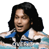 Over It Sticker by Ashwin Gane