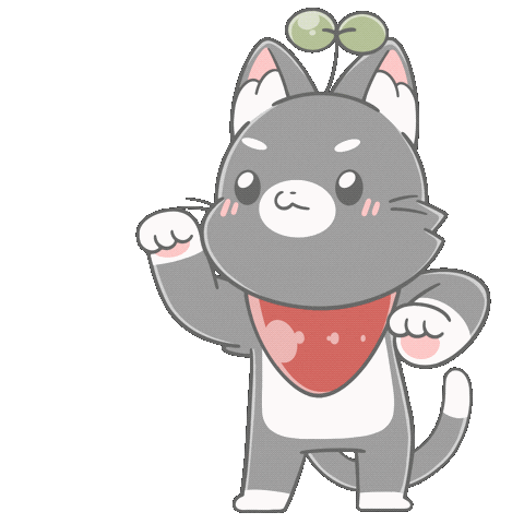 Happy Black Cat Sticker