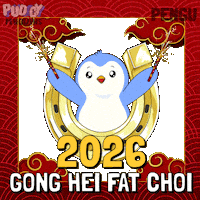 Chinese New Year Penguin Sticker by Pudgy Penguins