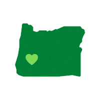Pacific Northwest Heart Sticker by Oregon FBLA