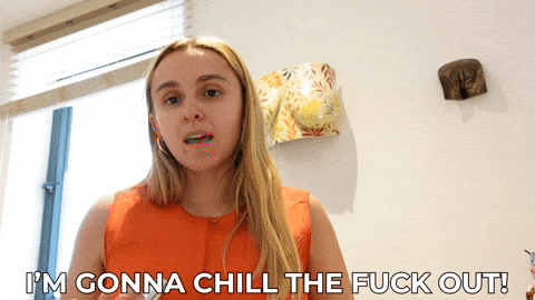 Calm Down Chill Out GIF by HannahWitton