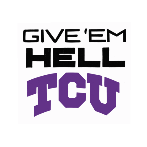 Tcu Football Frogs Sticker