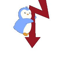 Liquidate Roller Coaster Sticker by Pudgy Penguins