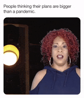 ComedianHollyLogan chill stop wait quarantine GIF