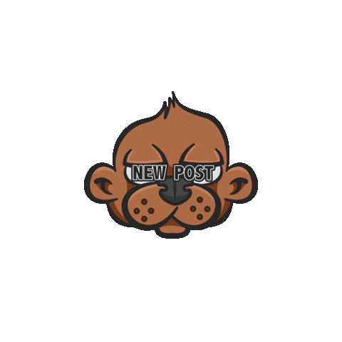 Pixelkult_Bern new post bear newpost Sticker