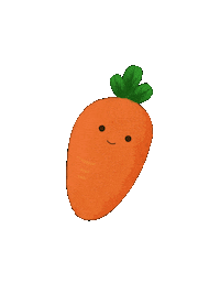 Calligraphy Carrot Sticker
