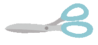 Scissors Sew Sticker by SewSimple