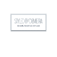 StyledByDemetra styled by demetra vintage designer vintage luxury Sticker