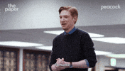 Happy Domhnall Gleeson GIF by Peacock