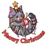 New Year Cat Sticker by MYTONA