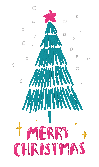 Blinking Merry Christmas Sticker by macniten