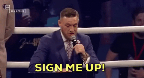 Sign Me Up Conor Mcgregor GIF by UFC