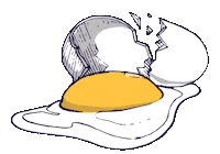 PoachedKitchen coffee good morning morning orange Sticker