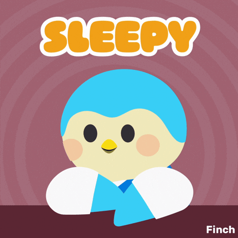 Sleepy Back To School GIF by Finch Care