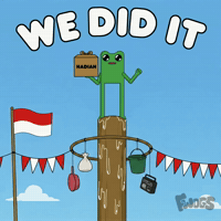 We Did It Frog GIF by fwogs