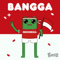 17 Agustus Frog GIF by fwogs