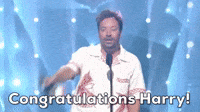 Congratulations Harry