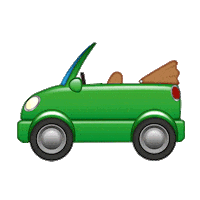 Driving Road Trip Sticker by emoji® - The Iconic Brand