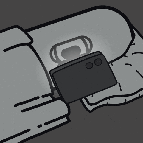 Worminster giphyupload tired phone sleepy GIF