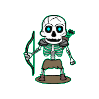 Halloween Skull Sticker