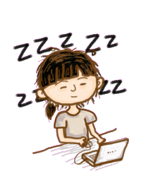 Tired Sticker