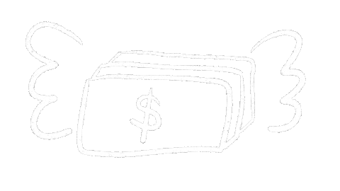 Money Fly Sticker