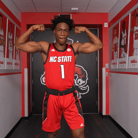 Lets Go Basketball GIF by NC State Athletics