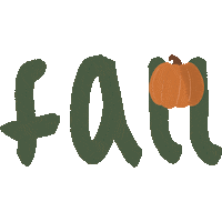 ncycreates fall pumpkin ncycreates Sticker