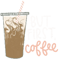 Pink Coffee Sticker by Shannon B Design