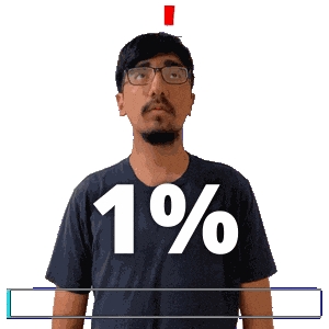 1 Bar One Percent Sticker