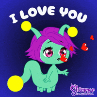 Shimmer the Glowworm I love you hearts