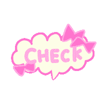 Check Ribbon Sticker