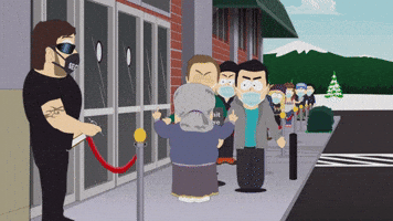 In the VIP line for the COVID vaccine